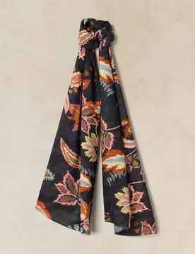 Floral Scarf Black Mix female - White stuff - FashionsVida