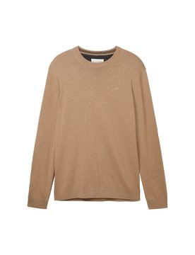 TOM TAILOR Jersey marrón claro