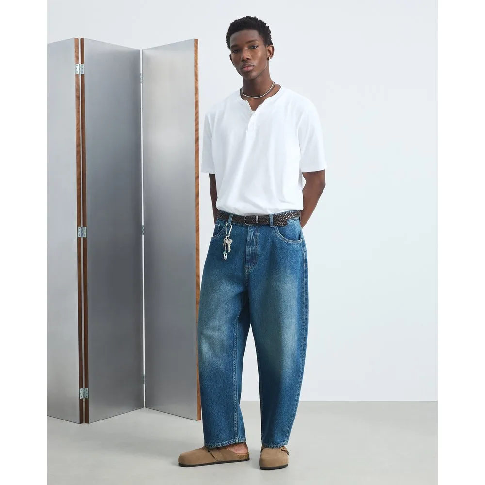Pantalón vaquero de hombre fit Barrel - Green Coast - FashionsVida