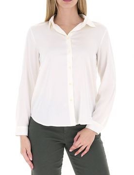 Camicia in satin PANNA 50