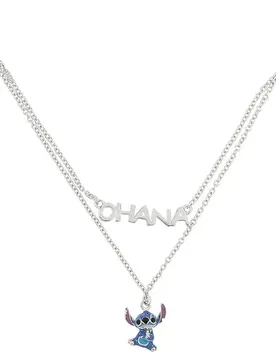 Pendentif Ohana Stitch Disney Silver One Size unisex
