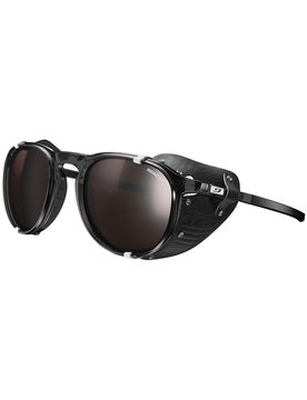 Sonnenbrille Millenium Noir/Blanc Reactiv 2-4 Polarized aus Leder schwarz