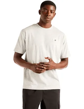 T-shirt à Manches Courtes Woven Label Grey M - New Balance - FashionsVida