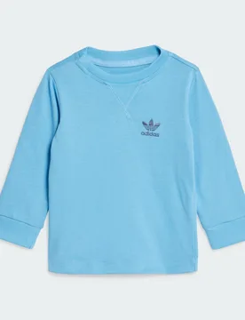 Maglia Long Sleeve Infant 0-3M Light Blue - Adidas - FashionsVida