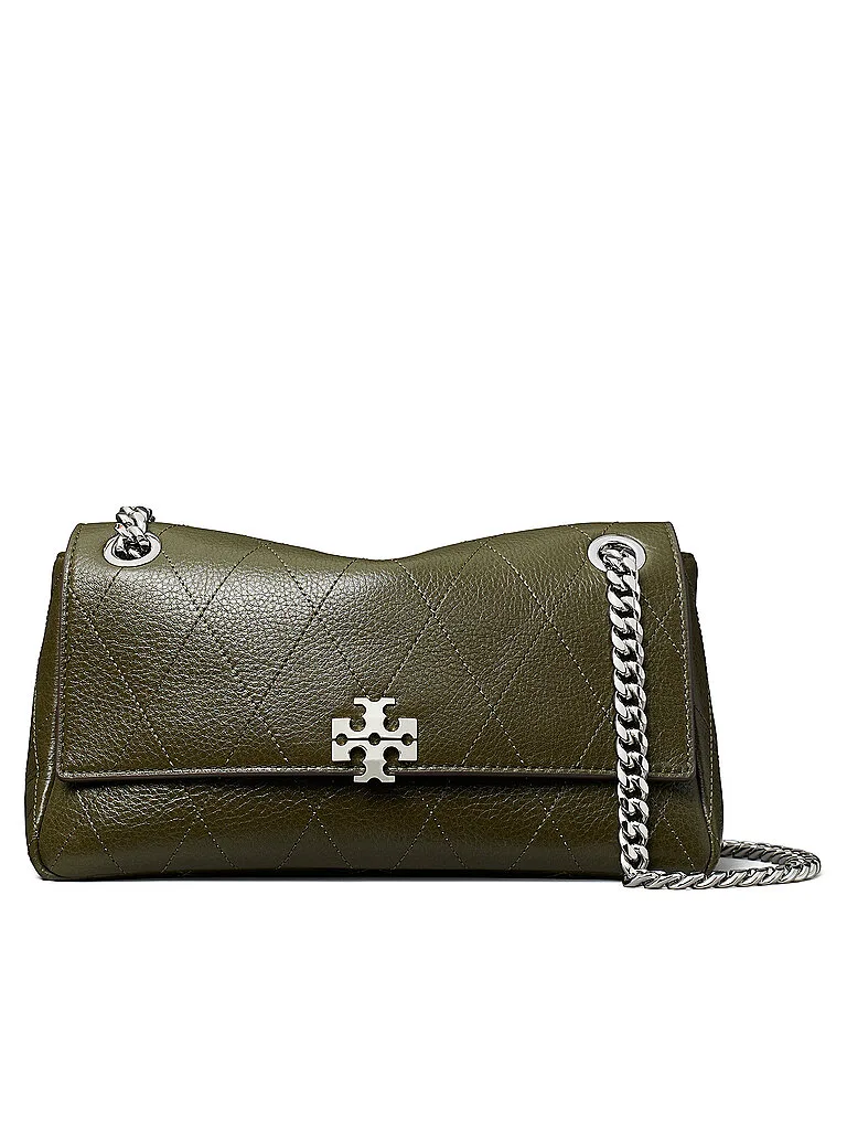 Borsa in pelle - Borsa a tracolla CHARLIE Small oliva - Tory burch - FashionsVida