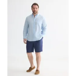 Bermuda hombre sport de lino tallas grandes