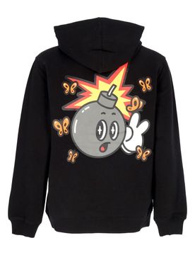 Felpa Cappuccio Uomo Butterfly Adam Pullover Black
