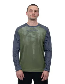 Maglia Da Enduro A Maniche Lunghe Atx Tm Olive / Grey