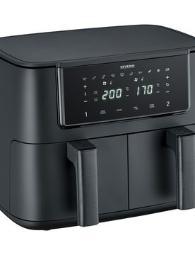 Heißluftfritteuse Black Line „Dual“ FR 2463 schwarz