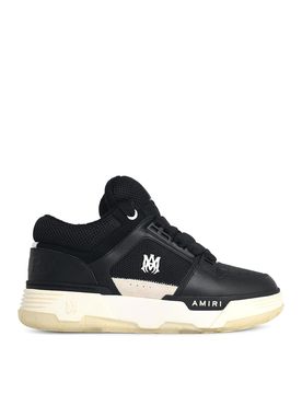Sneakers 'ma-1' in misto pelle nera