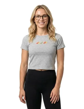T-shirt à Manches Courtes Alpha Strip Athletic Heather S - Santa Cruz - FashionsVida