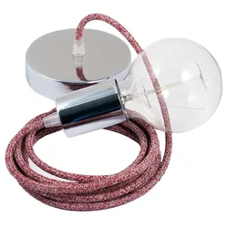 Cables Suspension Luminaire Rs83 2 M Glittering Red / Chrome Plated One Size