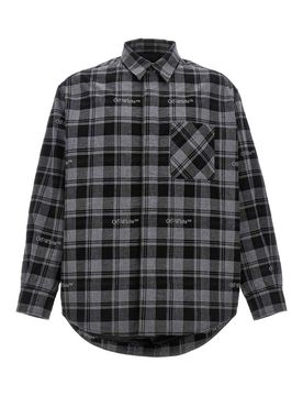 Giacca imbottita in flanella check