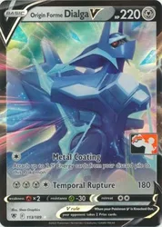 Pokemon Astral Radiance 113/189 Origin Forme Dialga V (Prize Pack League Promo)