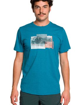 Mackay camiseta montaña manga corta hombre Azul (M)