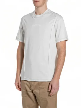 Maglietta A Maniche Corte M3373 .000.23608p Ivory S - Replay - FashionsVida
