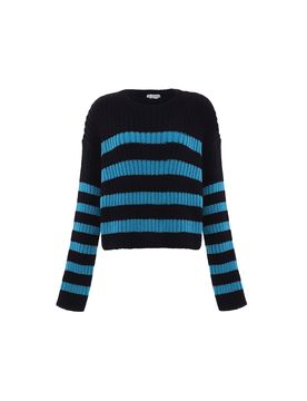 Libbi Jersey turquesa / negro