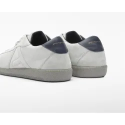 Zapatillas de vestir de hombre de ante con maxi logo