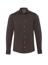 Pure Chemise Slim Fit marron 38