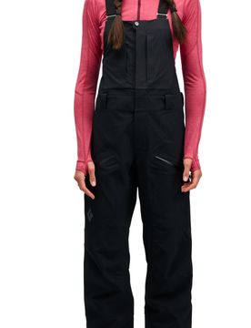 Salopette de ski de randonnée imperméable et respirante W Recon Stretch Bibs Black für Damen Größe M schwarz