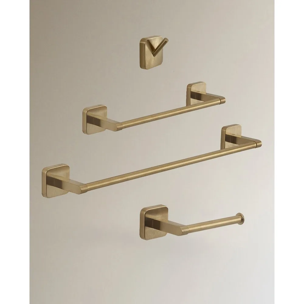 Colección de accesorios de baño Tasos oro mate - El Corte Inglés - FashionsVida