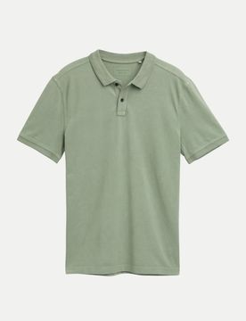 Polohemd mit 1/2 Arm Grün L