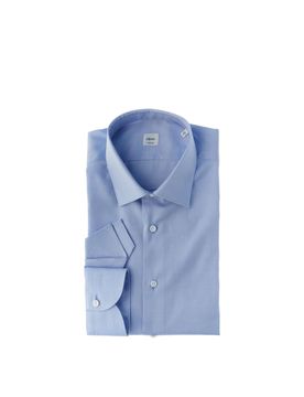 Camicia in cotone AZZURRO OXFORD 40