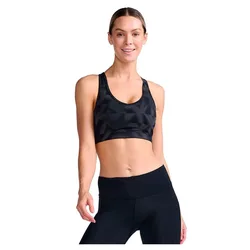 Reggiseno Sportivo A Media Intensità Motion Racerback Black / Halftone Splice L