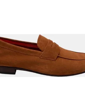Mocasines con antifaz de hombre de piel serraje - Castellano - FashionsVida