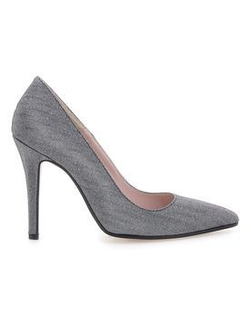 Décolleté grigio scuro glitter con tacco alto 5423 39