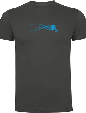 Maglietta A Maniche Corte Mtb Estella Dark Grey - Kruskis - FashionsVida