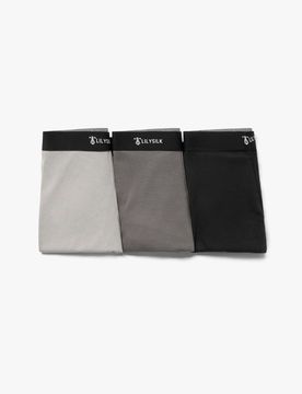 Boxer Uomo Seta Morbida Traspirante Ipoallergenico Grigio S