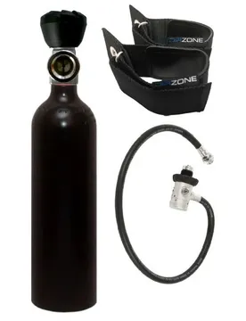 Kit Di Gonfiaggio Bombola In Alluminio Per Muta Stagna 0.85l