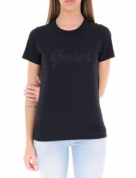 Guess T-shirt girocollo NERO XS