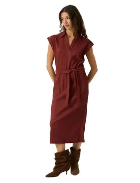 Robe Midi Sans Manches S260081 Chili Blush S - Garcia - FashionsVida