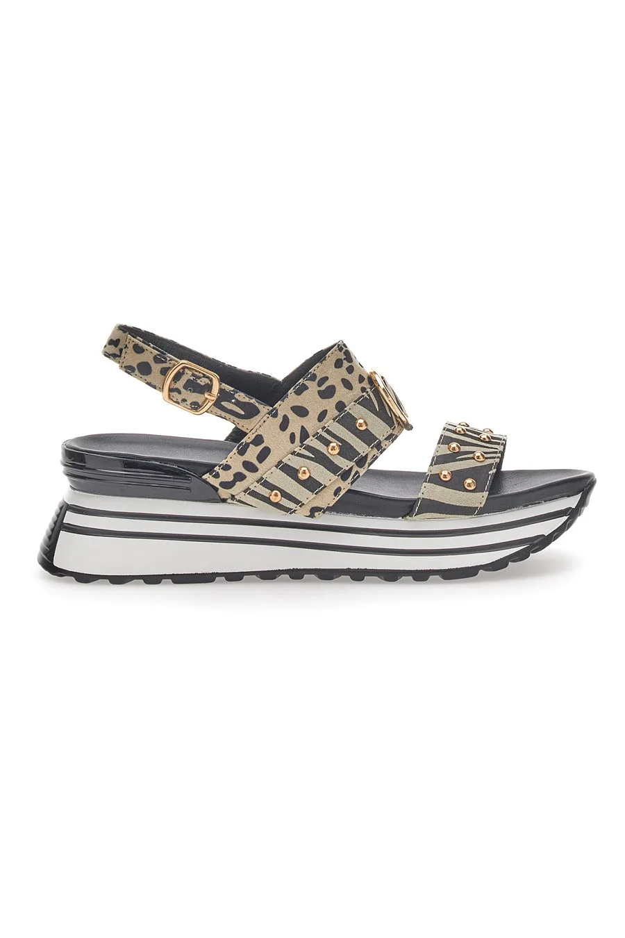 Sandali Platform 2310a Animalier 38 - PLOCADI - FashionsVida
