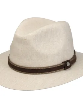 Terence Traveller Linen Hat by - beige - Female - Size: M (56-57 cm) - Lierys - FashionsVida