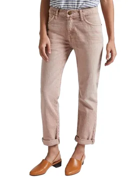 Current/Elliott Dusty Pink Boyfriend Jeans - Current Elliott - FashionsVida