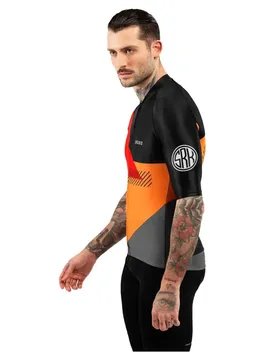Maglia A Maniche Corte M2 California Black / Orange