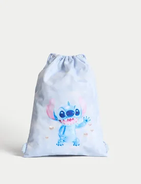 Kids' Lilo & Stitch™ Drawstring Bag Blue Female - M&S - FashionsVida