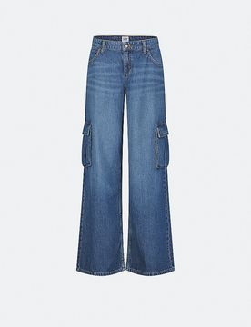 Jeans de pierna ancha azul 30/L31