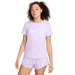Womens One Swoosh Dri-Fit Purple Running Top - Size Medium