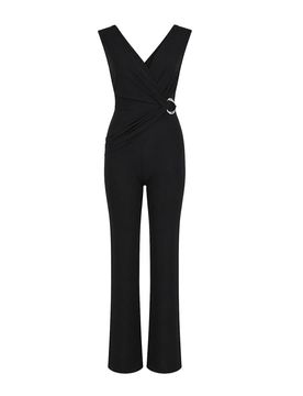 Tuta Drappeggiata In Jersey Crpe Stretch
