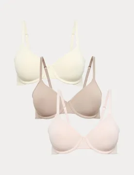 Pack Wired Full Cup Bras (A-E) Pink Mix female - M&S - FashionsVida