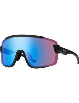 Sonnenbrille Wildcat Matte Black ChromaPop Low Light Rose Blue Mirror schwarz