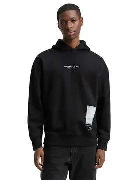 Felpa Con Cappuccio 109005 Black M