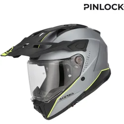 Casco Moto Adventure Attack Grey Yellow taglia XS