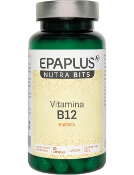 Complemento alimenticio Vitamina B12 60 cápsulas Nutrabits - Epaplus - FashionsVida
