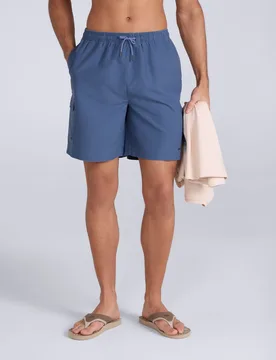 Reeva Mens Swim Shorts - Dark Blue - Dark Blue - Size: M - Animal - FashionsVida