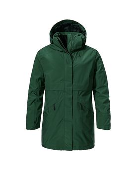 Parka d'hiver Malkay à capuche vert foncé 42